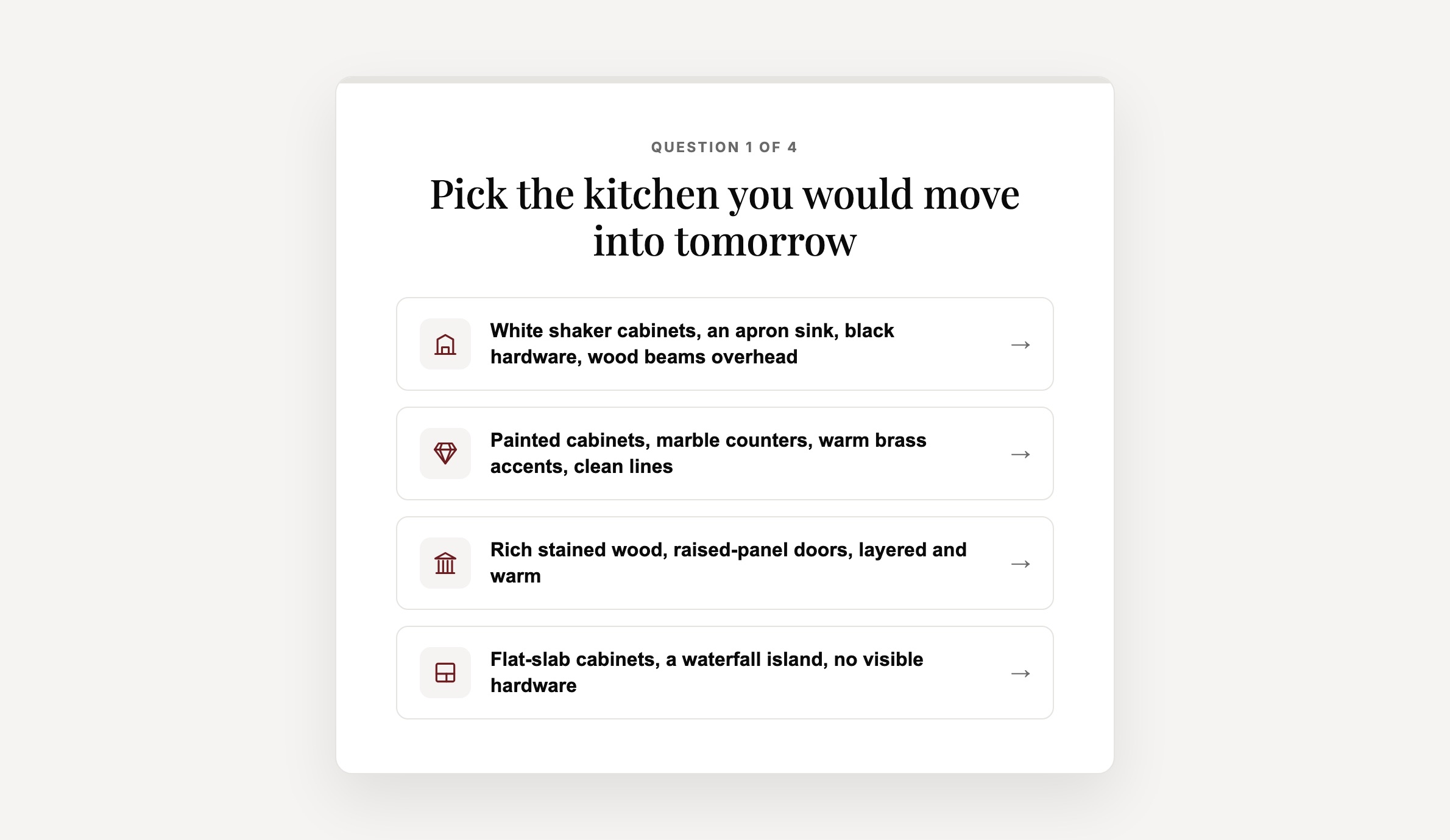 Five interactive tools, not one contact form